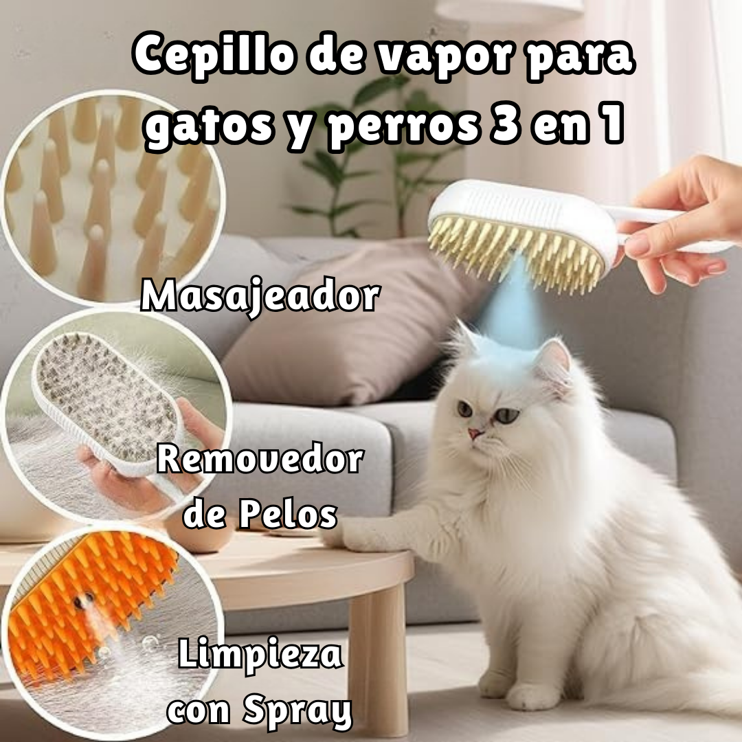 Cepillo de mascotas para Aseo y Eliminación de pelos